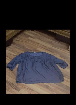 Блуза "атласная " большой размер