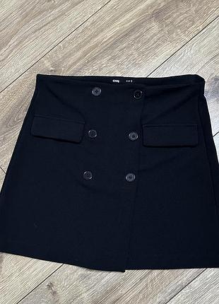 Мини юбка черная