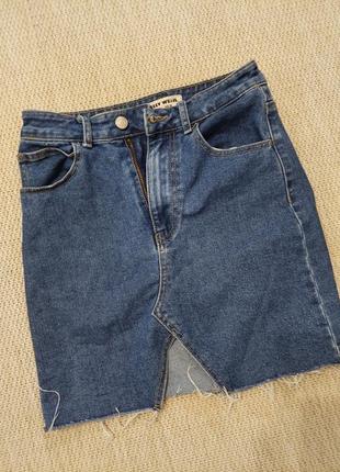 Юбка джинсовая