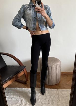 Укорочена джинсова куртка river island