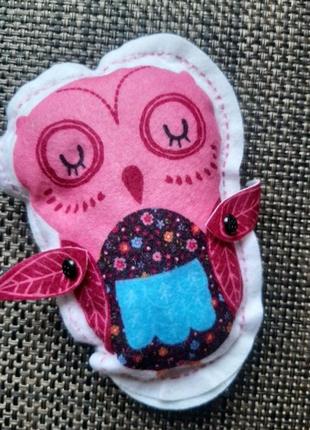 Іграшка сова, подушечка для голок