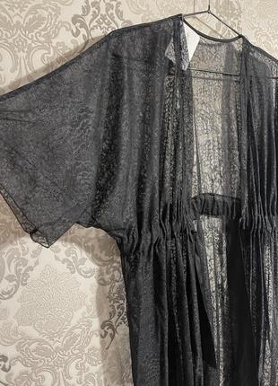 Елегантний домашній мереживний халат