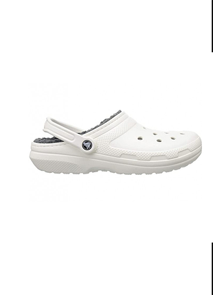 Зимние кроксы classic lined white