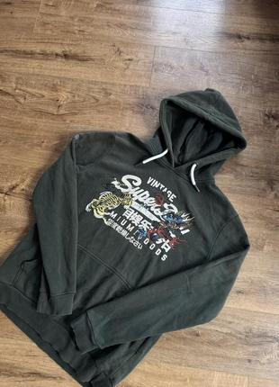 Кофта худі superdry, толстовка, кенгуру, спортивна кофта