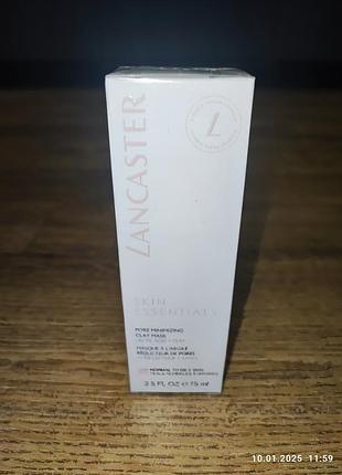 Маска для обличчя lancaster skin essentials pore refining очищувальна з глиною 75 мл