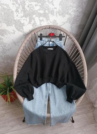 Свитшот черный zara