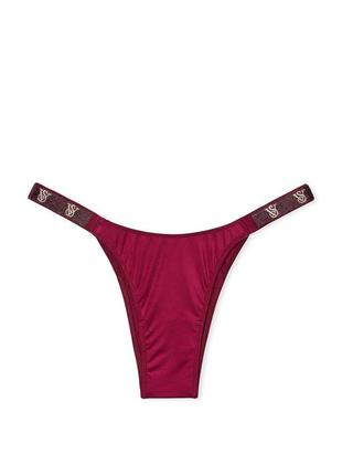 Трусики victoria's secret shine strap brazilian panty бразилианы со стразами