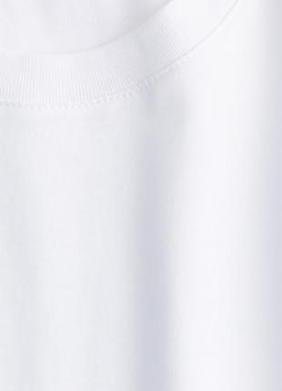 Базова біла футболка h&m zara / базовая футболка белая5 фото