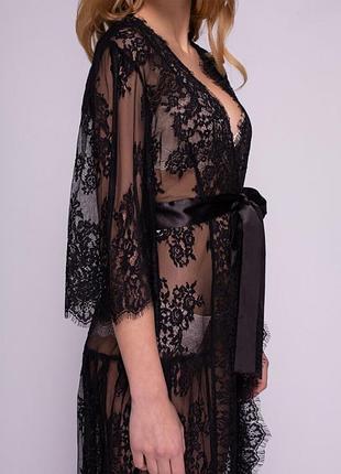 Жіночий мереживний халат serenade