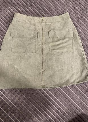 Замшевая юбка