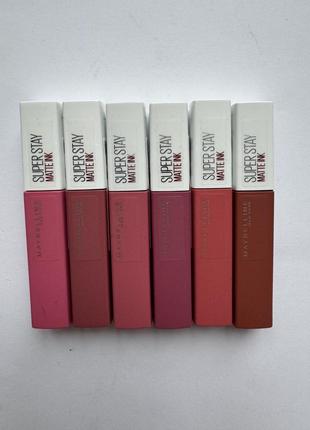 Стійка рідка матова помада для губ maybelline new york super stay matte ink