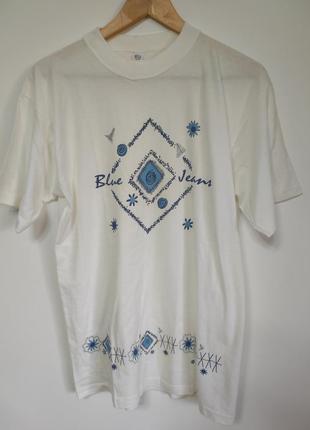 Футболка біла чоловіча щільна пряма широка c&a man, розмір s - m.