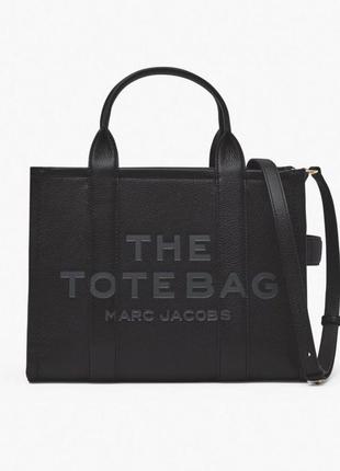 The leather medium tote bag