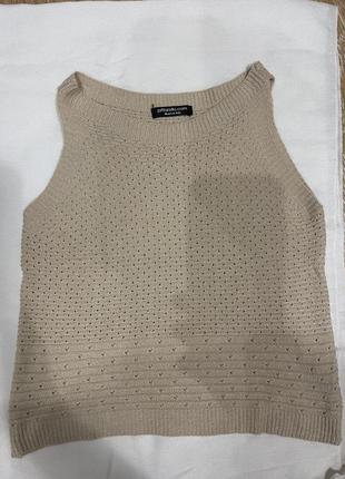 Італійський бежевий топ cropp top pittarello italy