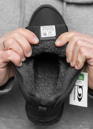 Зимние термо кроссовки Snowleather salomon4 фото