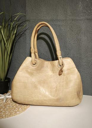 Большая кожаная сумочка furla