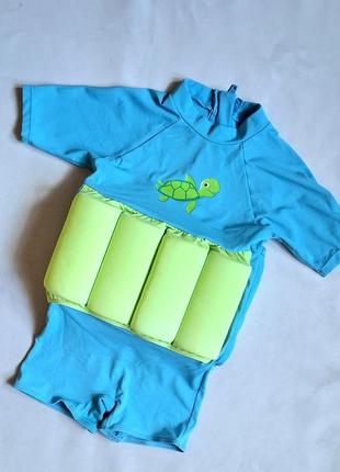 Купальник поплавець mothercare черепашка бірюзово-салатовий на 1-2 роки
