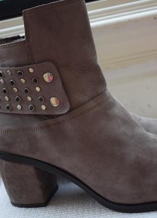 Кожаные ботинки полусапоги утепленные р.42 27,6 см isabelle