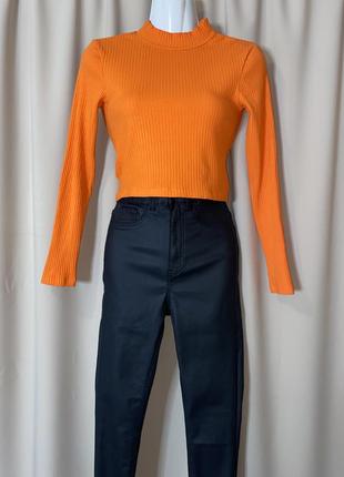 Оранжевая кофточка от sinsay