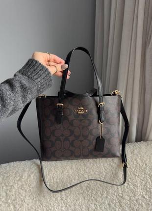 Модельная сумка coach Smartwatch leather brown bag2 фото