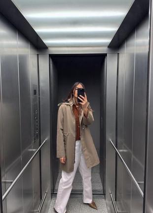 Куртка женская бежевая zara new