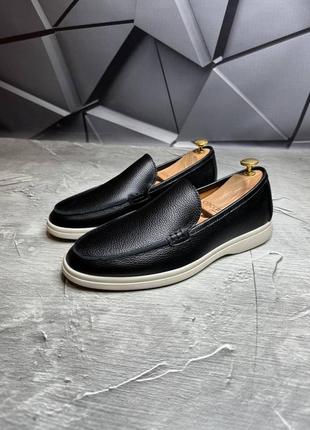 Лофери шкіряні чоловічі leather twist! натуральна шкіра! всі розміри! лоферы кожаные мужские классические чёрные!