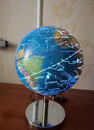 Глобус, ночник, звездное небо