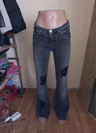 Versace jeans couture красиві жіночі штани кльош versace jeans couture