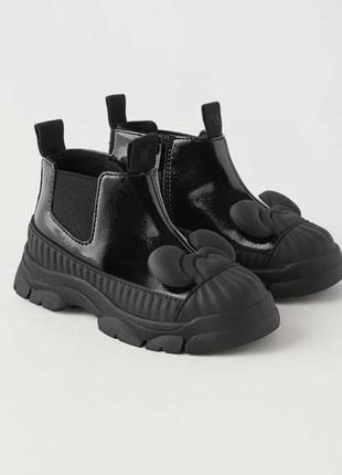 Челси zara. ботинки zara. mickey mouse ботинки