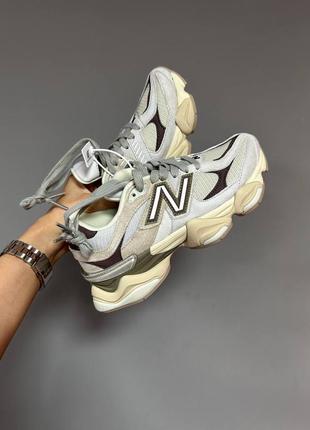 Кроссовки new balance 9060 brown mushroom beige “timberwolf” premium