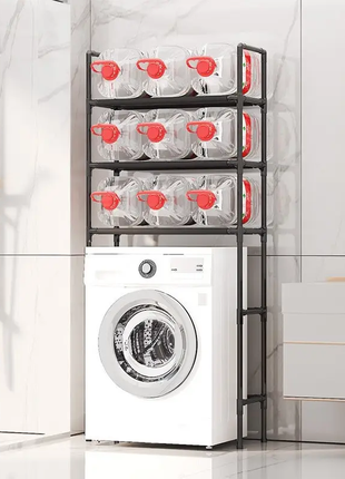 Полиця для пральної машини 72х25х155 см стелаж над пральною машиною3 фото