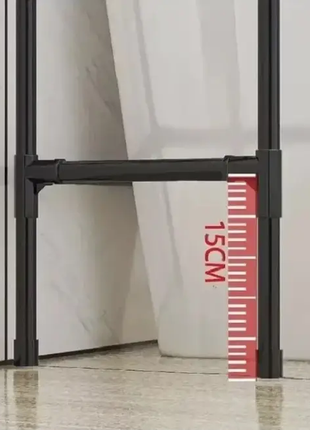 Полиця для пральної машини 72х25х155 см стелаж над пральною машиною7 фото