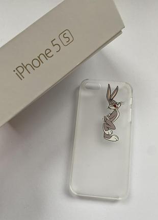 Чехол на телефон айфон 5 s луни тюнз багз банни looney tunes iphone