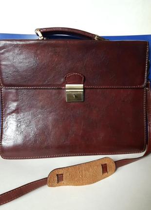 Сумка кожа итальялия большая с ключом