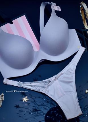 Бра и трусики, комплект нижнего белья victorias secret, виктория сикрет