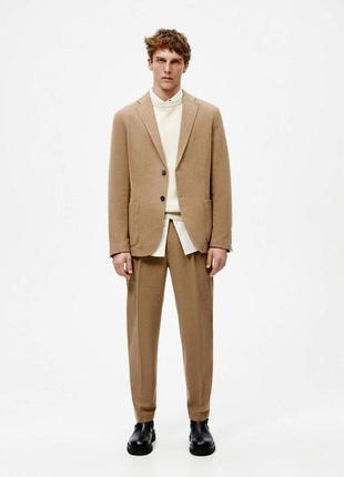 Шерстяной костюм zara 50 размер