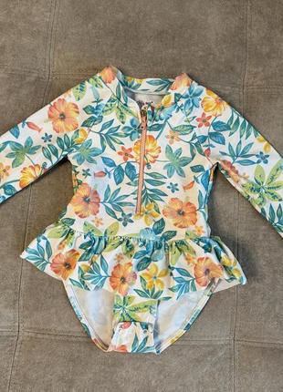 Купальник little me цільний з рукавами на 2 роки