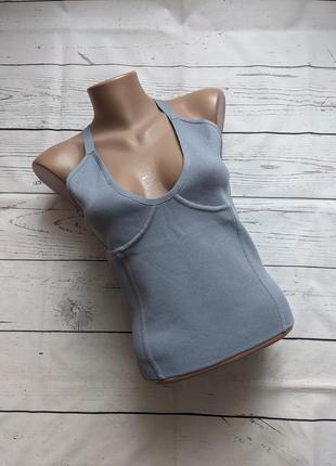 Серый топ, бандажный топ