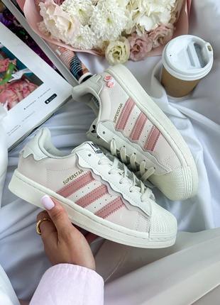 Жіночі кросівки adidas superstar cappuccino