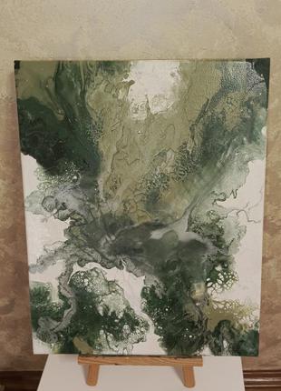 Картина "утренний туман травы"