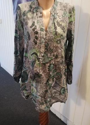 Батистова кофта / сорочка / туніка р. 48-52