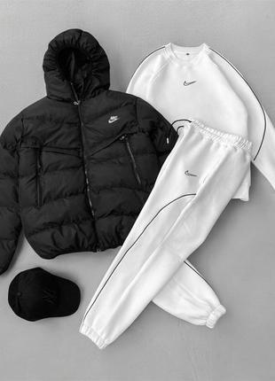 Куртка+костюм+кепка найк | мужской брендовый спортивный костюм nike