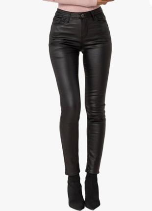 Кожаные штаны джинсы бренда nina carter