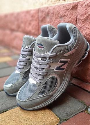 Кроссовки new balance 2002r olive ml2002ra серо зелени