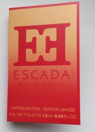 Новинка!  туалетна вода escada bali paradise
