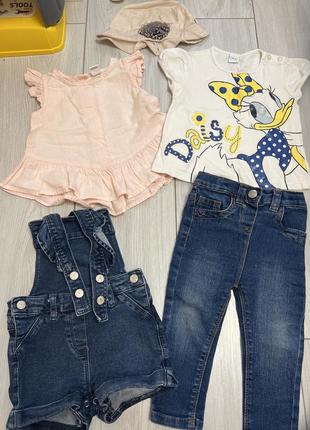 Літній одяг на дівчинку 80-86см