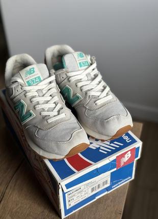 Женские серые светлые кроссовки new balance 574 оригинал wl574bcb
