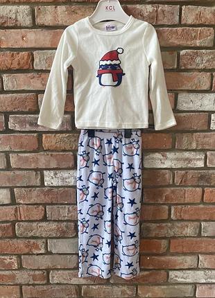 Флисовая пижама на 5-6 лет