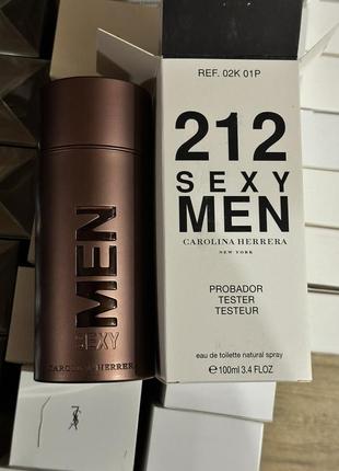 Туалетна вода carolina herrera 212 sexy men тестер