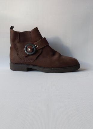 Ботинки из нубука,р.35